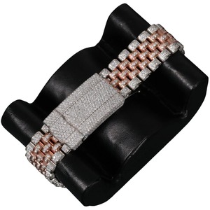 Reloj de Pulsera de Lujo Personalizado para Hombre, Hecho a Mano en Oro Rosa, con Diamantes Moissanite, Movimiento Automático, en Acero Inoxidable - Product Image 5
