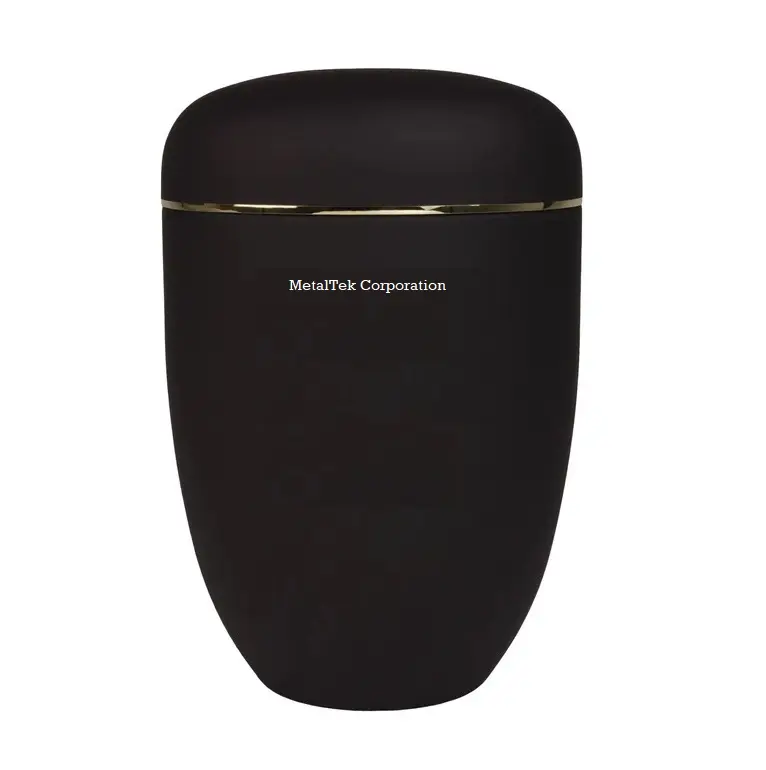 Черная Античная европейская урна для кремации, индивидуальная цветная мемориальная прах большого размера погребальная урна от MetalTek Corporation