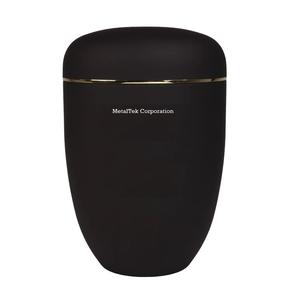 Urnas de cremación europeas antiguas negras, cenizas conmemorativas de color personalizadas, urna funeraria de gran tamaño para entierro de MetalTek Corporation - Product Image 1
