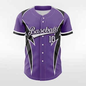 Ensembles d'uniformes d'équipe sportive à boutons complets entièrement sublimés Maillots de baseball et de softball - Product Image 6