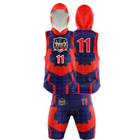 Uniforme de football à drapeau 2F uniforme de compression personnalisé 7V7, design de sublimation de jeu extensible 7 sur 7 maillots, short et ensemble de gants