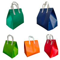 Sacs de livraison de nourriture réutilisables en tissu non tissé écologique pour gâteaux, en-cas et autres aliments avec logo personnalisé imprimé