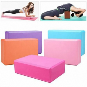 Blocs de yoga en mousse épaisse écologiques de haute densité en gros, blocs de yoga de couleur personnalisée, blocs de yoga en mousse assortis - Product Image 1