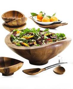 Deluxe Quality Teak Wood <b>Dinnerware</b> <b>Set</b> Customized Shape for Wedding Parties and Hotel Ware Supplies - Product Image 4