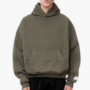 2025 nouveau personnalisé coton vierge épais polaire poids lourd surdimensionné impression personnalisée Logo hommes sweats à capuche et sweat-shirts pour hommes - Product Image 6