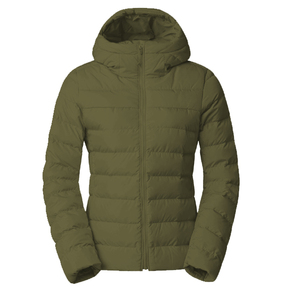 Chaqueta acolchada con cremallera de invierno de tela de burbuja de color sólido - Product Image 5