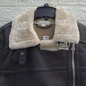 แจ็กเก็ตหนังสำหรับผู้หญิงเสื้อแจ็กเก็ตหนังสำหรับฤดูหนาวระบายอากาศได้ดีมีซิปปิด - Product Image 2