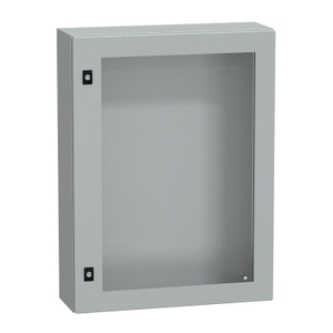 Set di pannelli Schneider Electric NSYCRN86200T con porta CRN IP66 IK08 RAL7035 H800xW600xD200 per quadri elettrici e strumentazione - Product Image 1