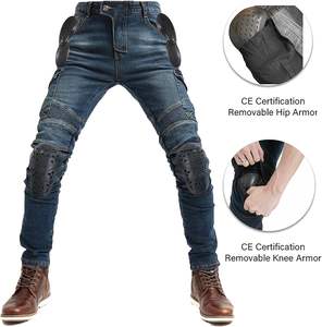 Vêtements de sport pour la moto, jeans de motard, pantalon de moto avec protections amovibles CE2 pour unisexe, % coton - Product Image 2