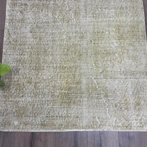 พรมวินเทจตุรกีขนาด 3.2x6 ฟุต, พรมตกแต่ง, พรมขนสัตว์สีขาว - Product Image 2