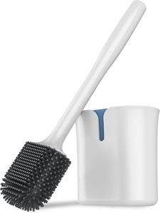 MR.SIGA Toilet Brush and <b>Holder</b> Wall Mounted, White, 1 Pack - Product Image 3