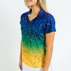 Camiseta de golf de poliéster personalizada para hombre y mujer, camiseta de secado rápido para Polo, Camiseta deportiva sólida con logotipo bordado estampado - Product Image 3