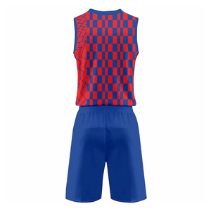 Uniformes de baloncesto para hombre de alta calidad con logotipo personalizado nuevo diseño sin mangas cuello redondo transpirable impreso uniformes de baloncesto - Product Image 6