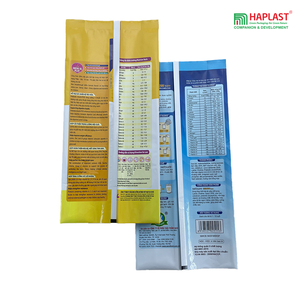 Bolsas de leche de fondo plano reutilizables de 150g y 250g del fabricante de Vietnam Embalaje de alimentos de supermercado Cremallera externa multicolor hecha CPP - Product Image 3