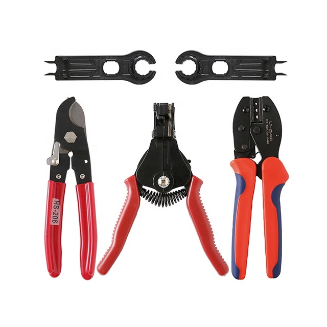 Basic Cable Connection Tool Kit for Solar Panels Solar Photovoltaic Systems Essential Crimping Tool Kit for Solar Related