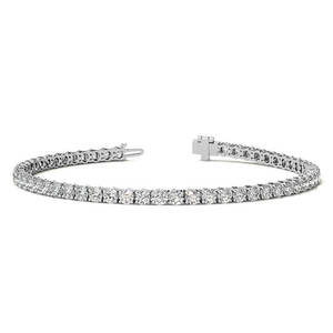 Bracelet tennis Legacy Luxe 6.00 CTW en diamants, or blanc ou jaune 14 carats, bijoux élégants - Product Image 2