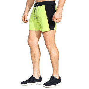 Nouveau style de qualité supérieure personnalisé pour hommes Short de fitness Teint en plaine Léger Logo personnalisé pour hommes Short de fitness pour hommes - Product Image 3