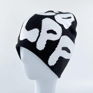 Gorro holgado de punto cálido para hombres y mujeres Gorro de calavera grueso y suave para exteriores para clima frío diario jacquard - Product Image 2