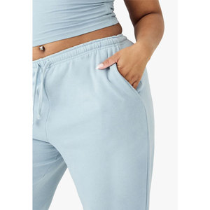 2025 High Street mujeres moda suelta Ajuste Recto pantalones 100% algodón polar Casual pantalón - Product Image 6