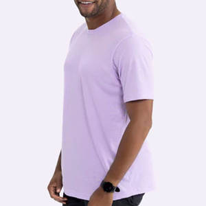 T-shirt unisexe à col rond, coupe ajustée, jersey de coton fin, avec logo personnalisé pour la création de marques de vêtements pour hommes - Product Image 2