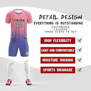 Camiseta de Fútbol Personalizada de Manga Corta con Cuello en V para Hombre con Número Personalizado, Tejido de Punto, Cargada por Dress Sports - Product Image 5