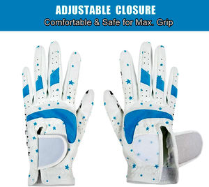Gants de golf pour enfants en cuir véritable avec design par sublimation, logo personnalisé de haute qualité, doux, respirants, équipement d'entraînement pour adolescents - Product Image 3