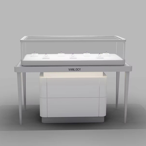 LED Wooden Museum Portable Exhibition Jewellery Shop Fittings Glass Display Cabinet Shelves Retail Store Jewelry <strong>Showcases</strong> - Product Image 6