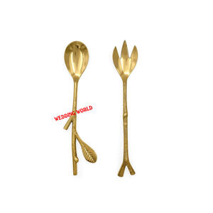 Customized Design Metal Cutlery Gold Finished Tabletop Designer Flatware Classic Stylish Wholesale New Metal Cutlery - Product Image 1