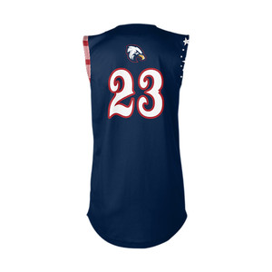 Custom Designed Plus Size Sleeveless <b>Baseball</b> Jersey/Shirt Fashion Sportswear with Breathable Feature - Product Image 2