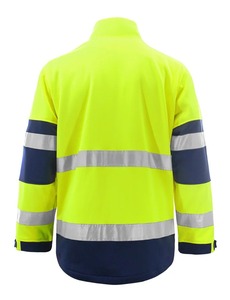 Veste réfléchissante d'hiver pour hommes, polaire bicolore, veste de travail en polaire haute visibilité, coupe-vent, vêtements de protection thermique, vêtements de sécurité, tailles S-4XL - Product Image 4