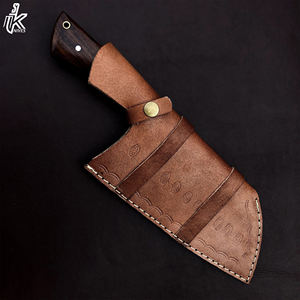 Cuchillo de Cocina de Acero de Damasco de Alto Carbono Hecho a Mano Chef's Cleaver Chopper Agarre Fuerte Mango de Madera Rosa Profesional Afilado - Product Image 4