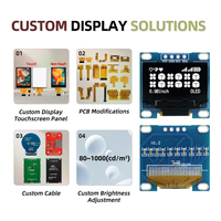 Pantalla PMOLED GoldenMorning de 0.96 Pulgadas, 128x64, Controlador SSD1306, Interfaz I2C, Módulo de 4 Pines Blanco/Azul/Amarillo