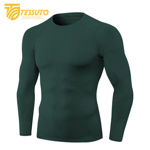 Jogging Wear Men's Gym Sports Summer Short Sleeve Compression <b>T</b>-<b>Shirt</b> Running Clothes Yoga Fitness <b>Tight</b> Active Top for Men - Product Image 3