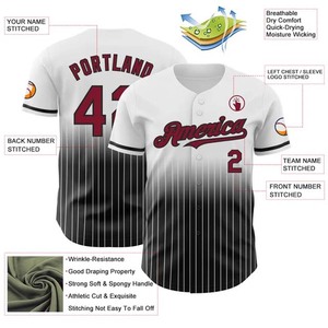 Custom Manufactured Unisex <b>Baseball</b> Jersey Short Sleeve Solid Sublimation Printed Four-Way Stretch Anti-UV Quick Dry 100% Sports - Product Image 4