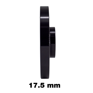 2 espaciadores de rueda negros de 17.5mm 5x110 con centro de 65.1 y soporte para buje. - Product Image 3