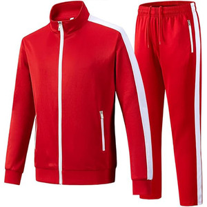 Conjunto de chándal elegante para hombre, traje de jogging ajustado, ropa deportiva de moda, cómodo, transpirable, traje de entrenamiento de gimnasio para uso diario - Product Image 1