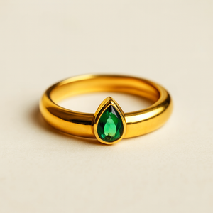 Bague géométrique ajustable en acier inoxydable Edge Horizon - Product Image 5
