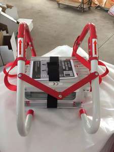 Échelle d'évacuation incendie avec marches antidérapantes et corde d'évacuation d'urgence, échelle télescopique pliable en aluminium <span class=keywords><strong>4m</strong></span> - Product Image 4