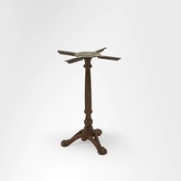 Base de Mesa de Comedor Redonda Plegable de Hierro Fundido, Estilo Rústico Moderno, para Hogar, Hotel, Almacén, Taller o Entrada - Mueble Metálico Resistente