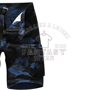 FANTASY WEAR OEM Venta al por mayor Pantalones cortos cargo multibolsillos para hombre, clásicos hasta la rodilla con bolsillos laterales y logotipo personalizado - Product Image 2