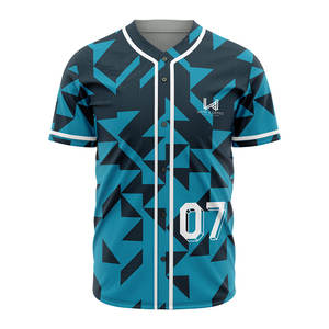 Personnaliser le maillot de baseball Transfert de chaleur Respirant Plus Size Maillots de softball personnalisés Uniforme de sport Bouton complet Streetwear - Product Image 2
