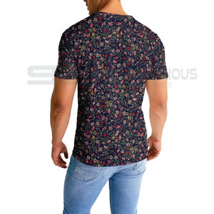 Último estilo, ropa de hombre, impresión por sublimación, cuello redondo, ropa para adultos, camisetas con tu propio diseño de logotipo, camisetas de algodón 100% para hombre - Product Image 5