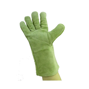 Prêt Stock BAS quantité minimale de commande Sécurité Travail Travail Gants de Soudage en Cuir Résistant à la Chaleur et aux Coupures Isolés Conception Personnalisée Gants de Travail de Soudeur - Product Image 5