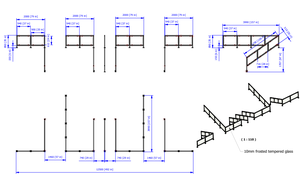 ของแต่งบ้านราวเต็มรูปแบบพร้อมวัสดุ SUS316ที่ทนทาน - Product Image 3
