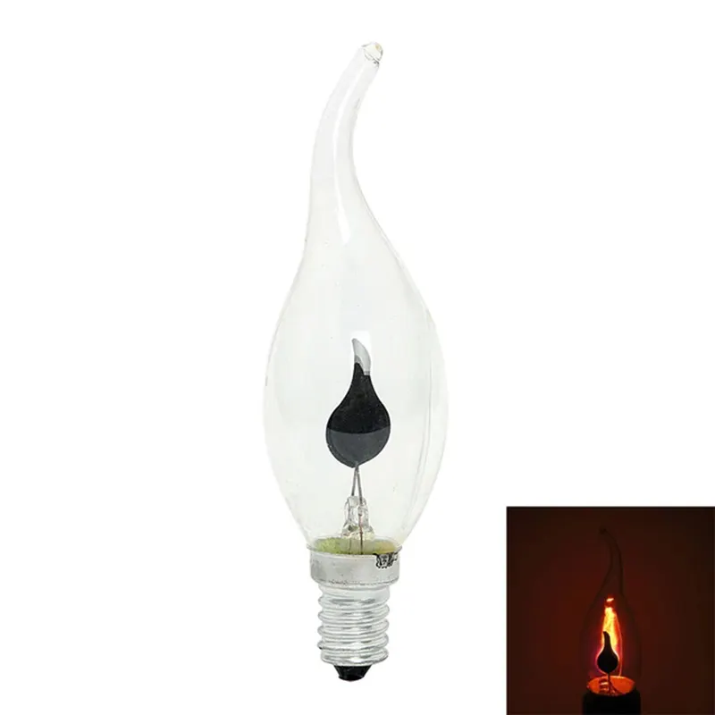 Flame Fire Bulb E14 Edison Flicker Flame Led Candle Light Fire Lighting Vintage 3W Tail Retro Decor Energy Saving Lamp Lighting