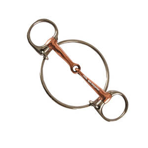 Bridon de course de chevaux Dexter Ring en acier inoxydable professionnel, embouchure en cuivre lisse, design personnalisé, haute qualité, personnalisable - Product Image 3