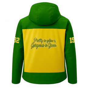 Chaqueta Impermeable Personalizada de la Hermandad Chi Eta Phi, Chaqueta Impermeable de Alta Calidad con Capucha y Forro Suave - Product Image 4