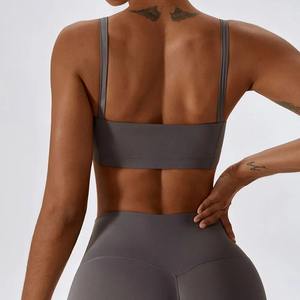 Conjunto de sujetador para mujer Sujetador deportivo de fitness atlético para mujer de alto apoyo Yog de alta calidad con característica transpirable Estilo simple - Product Image 5