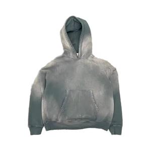 Comfortable Men Acid Wash Hoodies With Oversized Fit Custom Packaging Competitive Price And Everyday Wear - Product Image 6