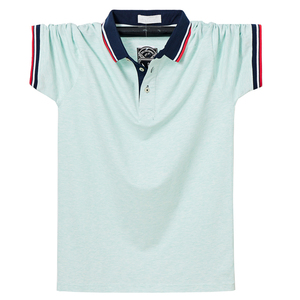 เสื้อยืดโปโลของผู้ชาย,เสื้อโปโลว่างเปล่าแขนสั้นผ้าฝ้ายสีพื้น - Product Image 2